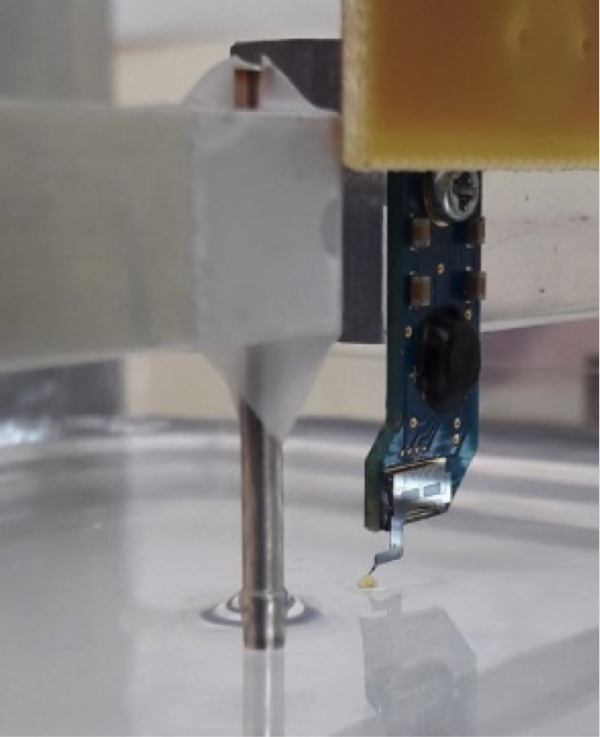 Measurement of Cheerios force with a FemtoTools sensor